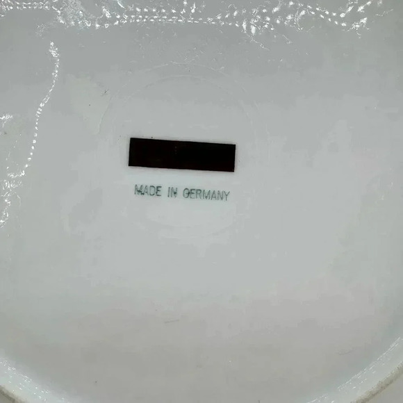 Vintage Hand Painted Decorative Floral Plate Pink Purple Blue Made in Germany - Picture 5 of 6